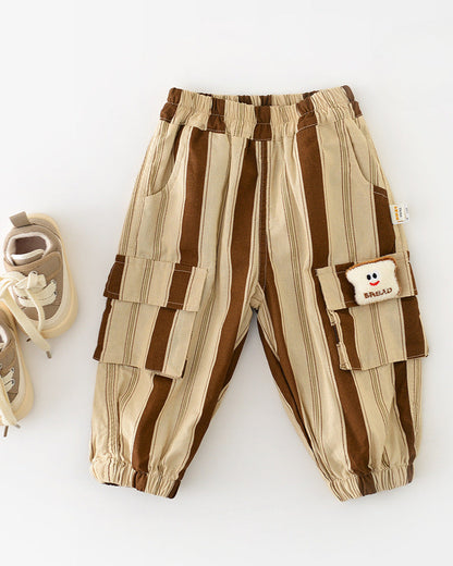 Bread Decor Casual Striped Baby Pants