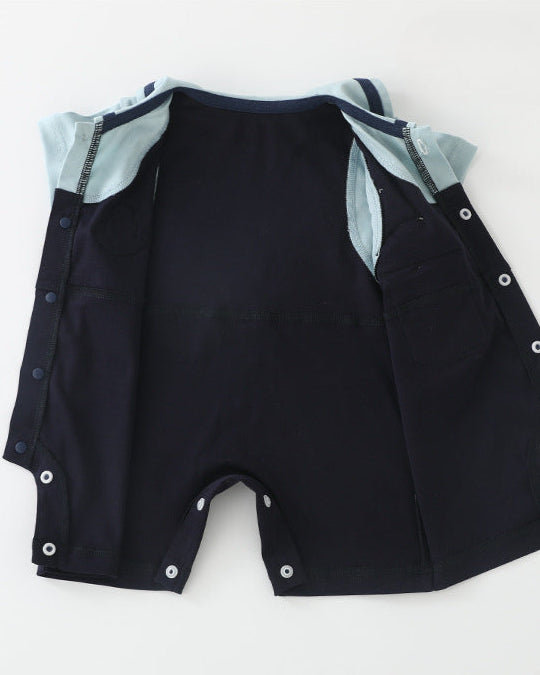 Rabbit Ear Decor Short Sleeve Baby Jumpsuits