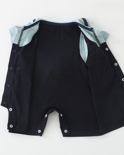Rabbit Ear Decor Short Sleeve Baby Jumpsuits