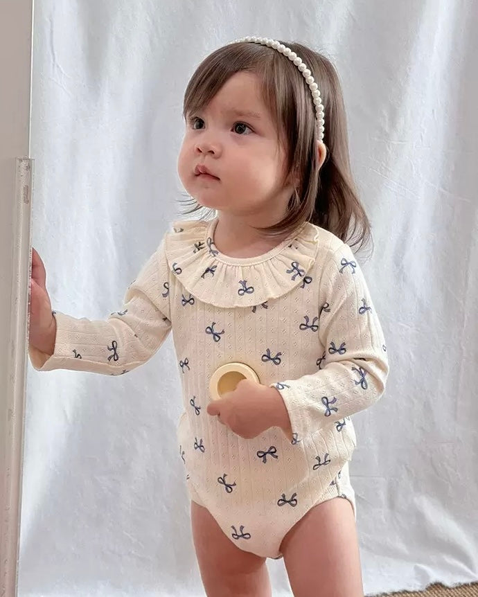 Cotton Soft Heart Long Sleeve Baby Jumpsuits/Romper
