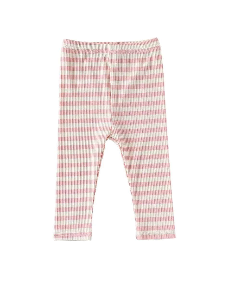 Modal Cotton Striped Long Sleeve Baby Jumpsuits Romper Pants