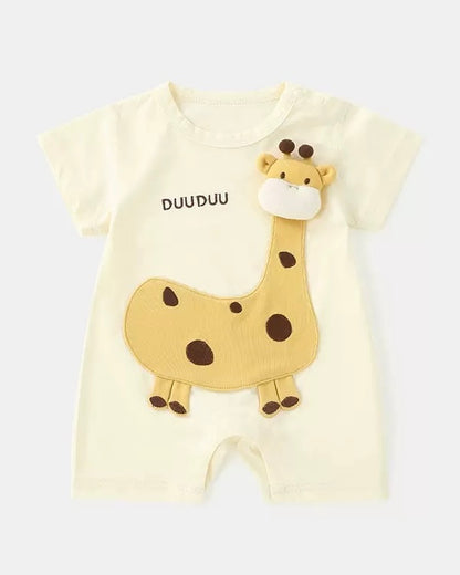 رومبير/جوارب بأكمام قصيرة بنقشة زرافة 