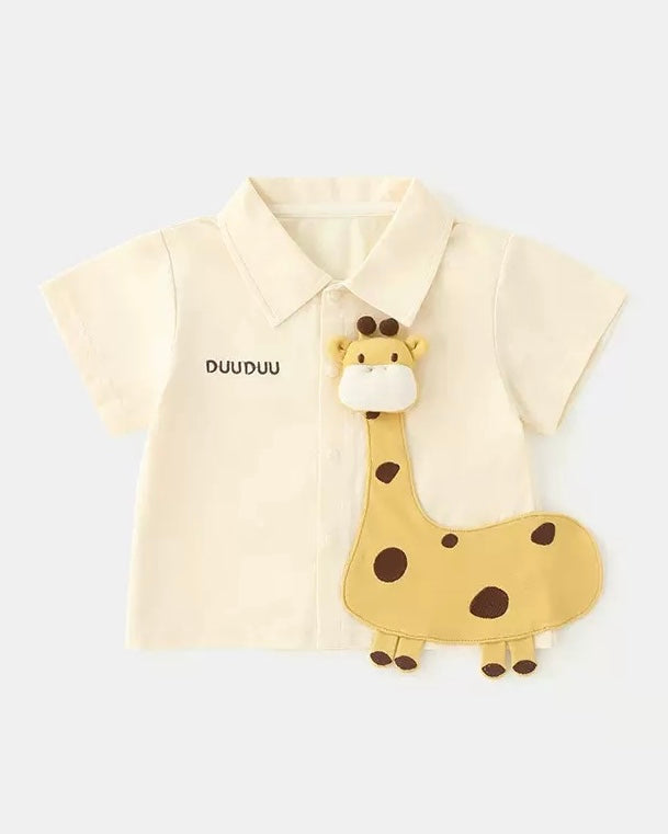 رومبير/جوارب بأكمام قصيرة بنقشة زرافة 