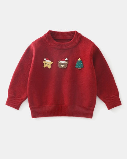 Christmas Knitted Warm Baby Sweater/Vest