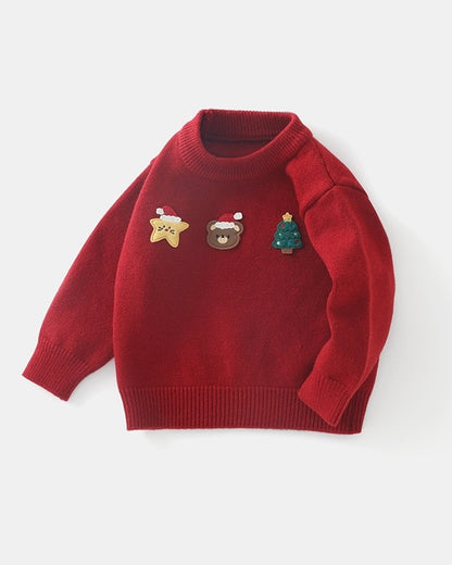 Christmas Knitted Warm Baby Sweater/Vest