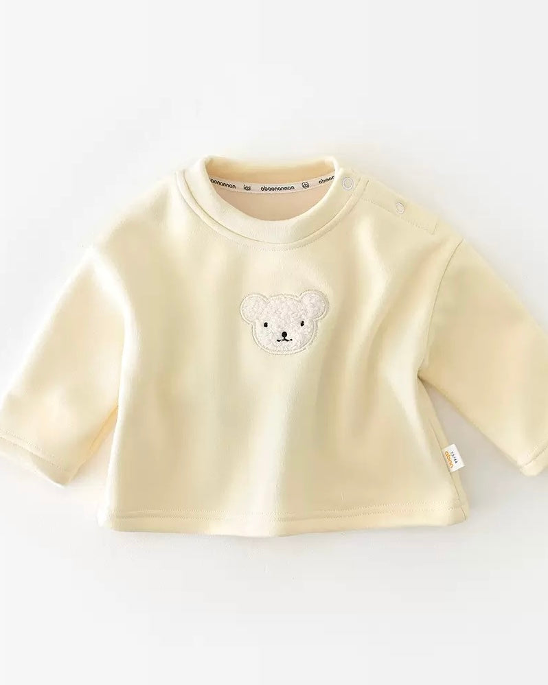 Bear Head Fleece Baby Sweatshirt