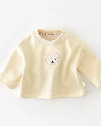 Bear Head Fleece Baby Sweatshirt