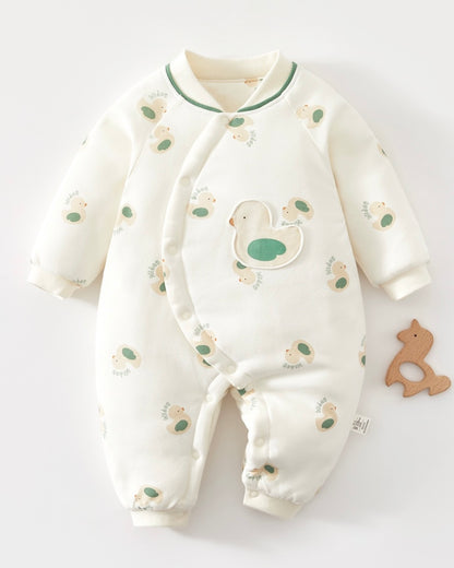 Duck Pattern Cotton Thin/Thick Baby Jumpsuits