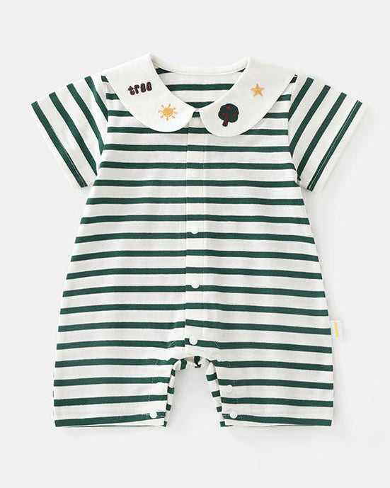 Tree Star Striped Baby Jumpsuits/2pcs Set