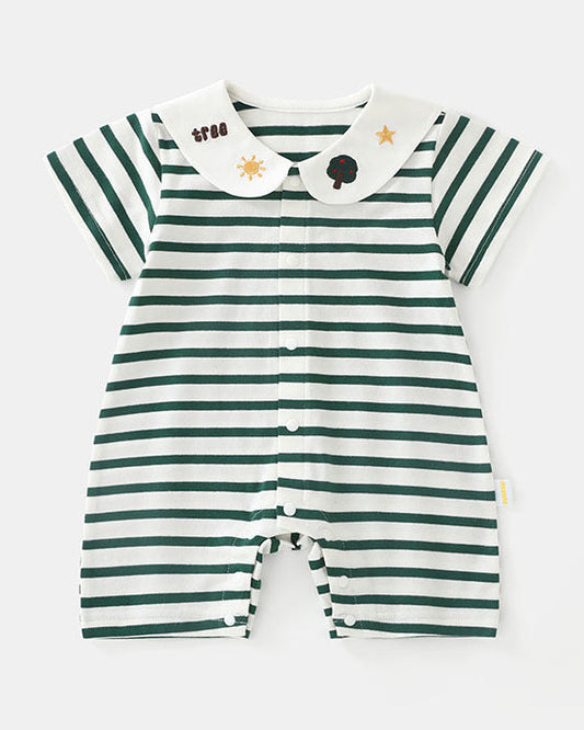 Tree Star Striped Baby Jumpsuits/2pcs Set