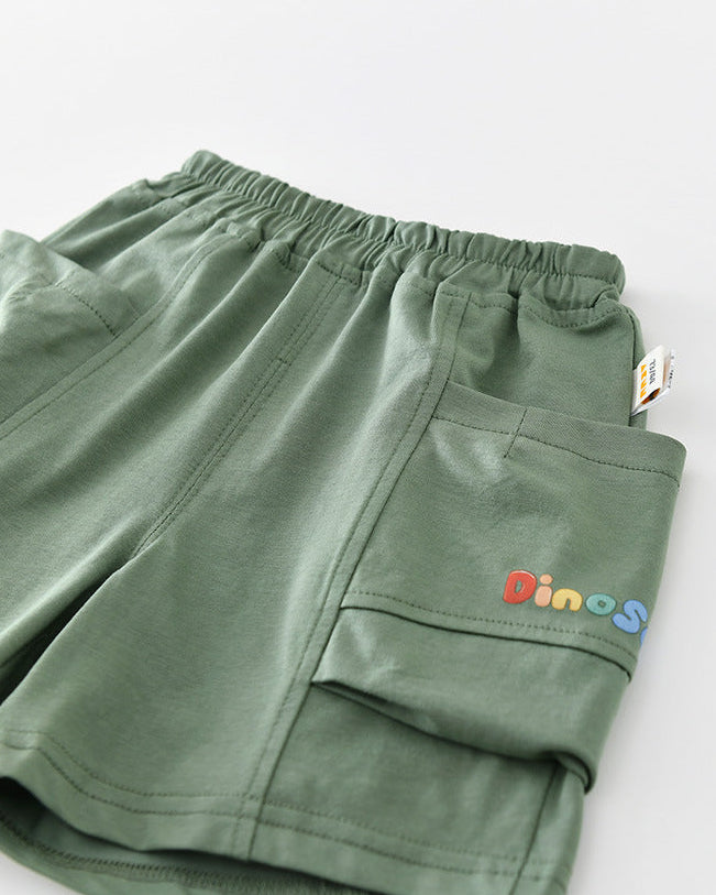 Dinosaur Letter Short Sleeve Baby 2pcs Set