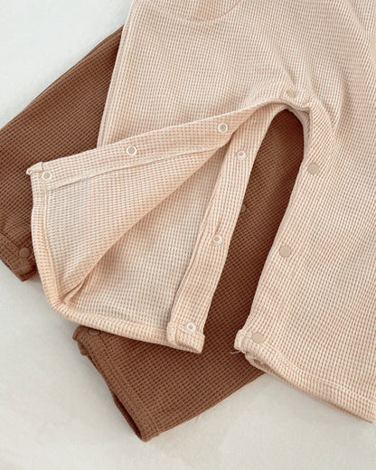 Bear Head Hooded Long Sleeve Baby Jumpsuits