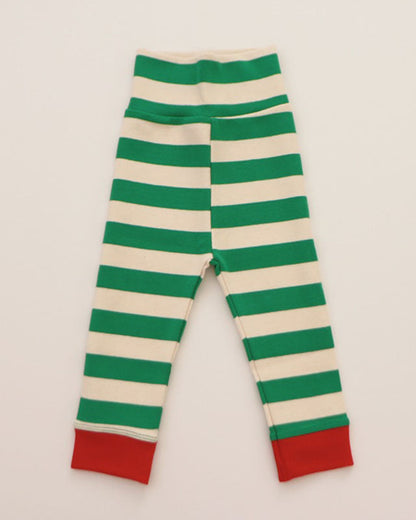 Christmas Striped Baby Bodysuit/Top Pant Set