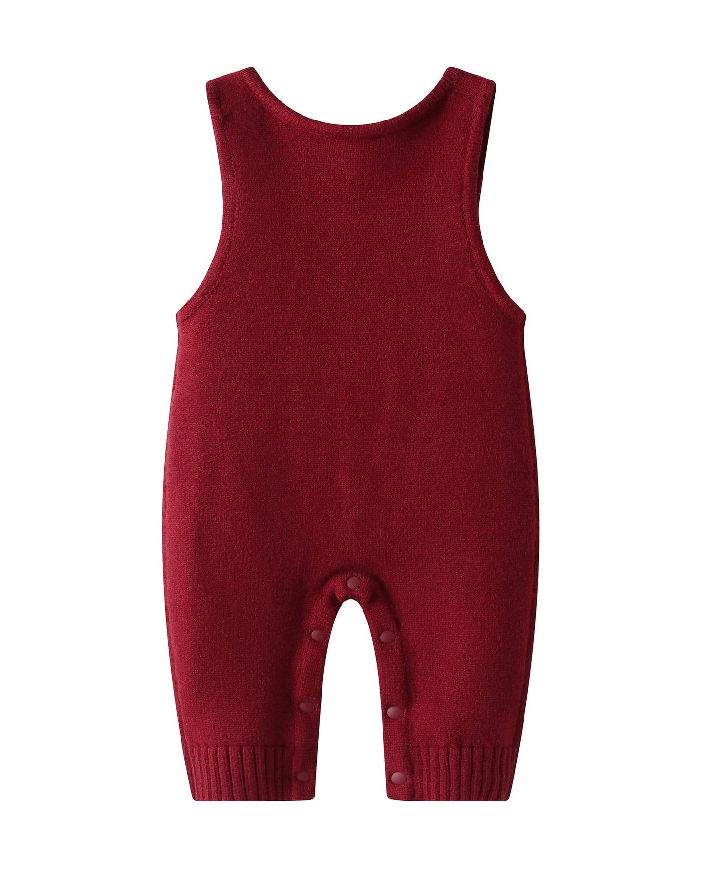 Christmas Tree Pattern Knitted Baby Jumpsuits