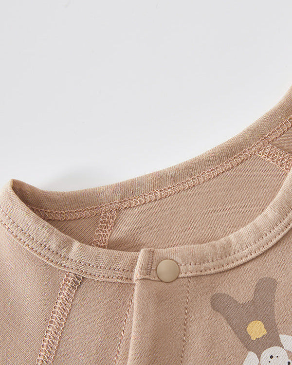 Cotton Bear Giraffe Baby Jumpsuits Pajama