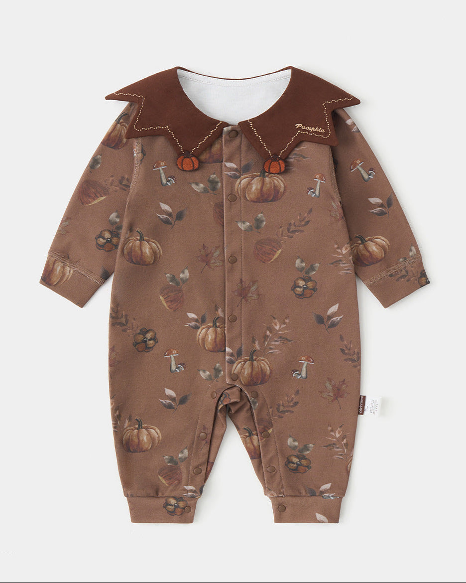 Animal Pattern Square Collar Baby Jumpsuits