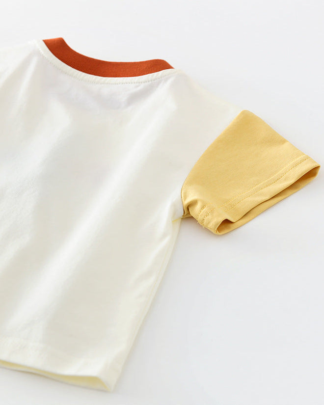 Dinosaur Letter Short Sleeve Baby 2pcs Set