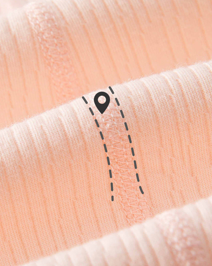 Cotton Ruffled Collar Long Sleeve Baby Pajama