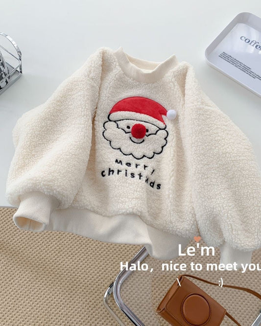 Christmas Pattern Fleece Baby Hoodie