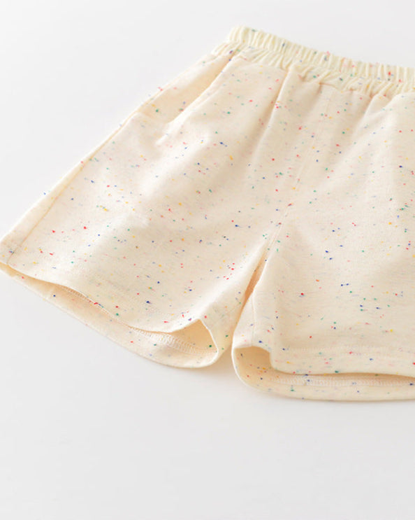 2pcs Colorful Dot Cloud Decor Baby Tee&Pants Set