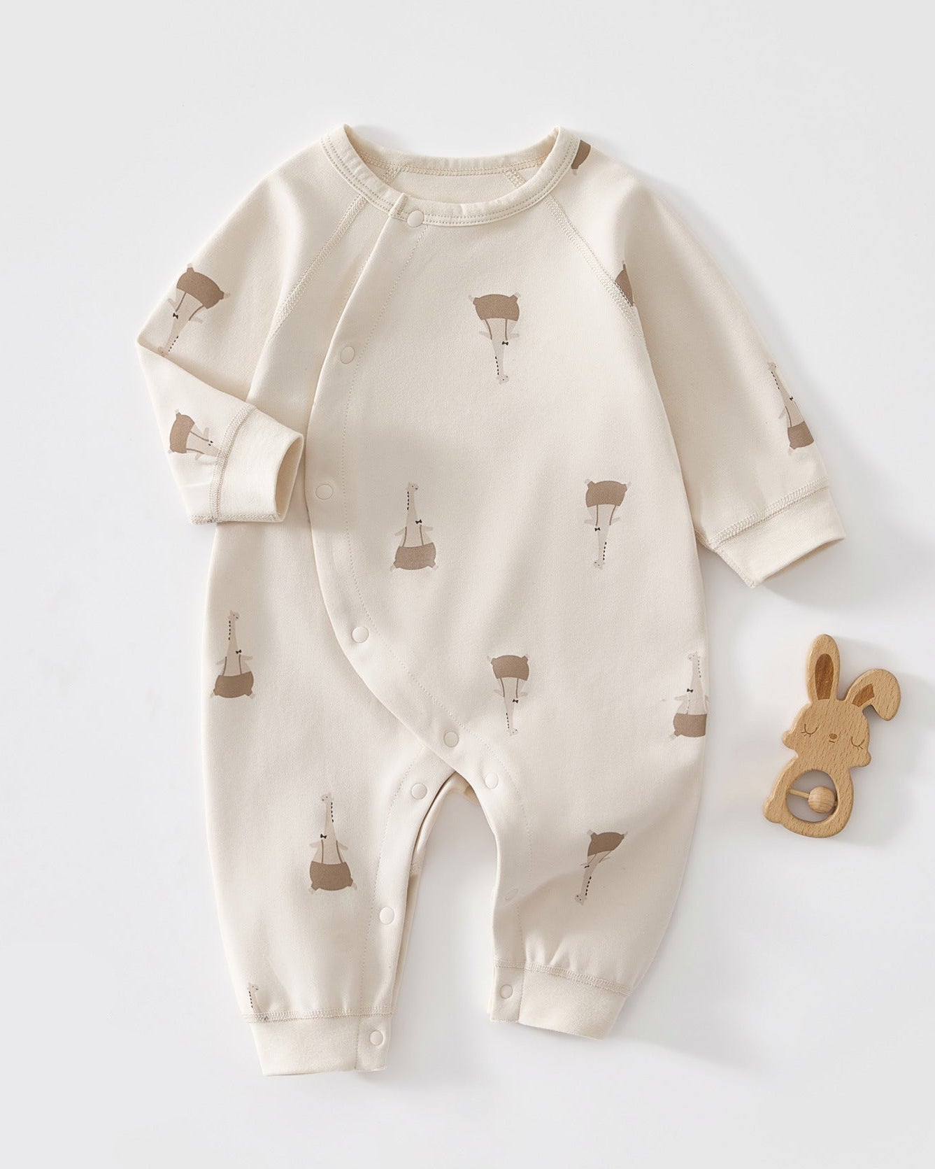 Cotton Bear Giraffe Baby Jumpsuits Pajama