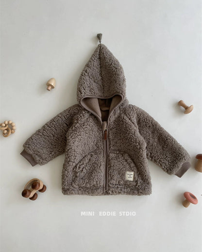 Polar Fleece Solid Color Baby Jacket/Jumpsuits