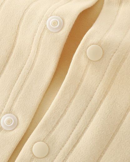 Duck Decor Striped Cotton Baby Jumpsuits