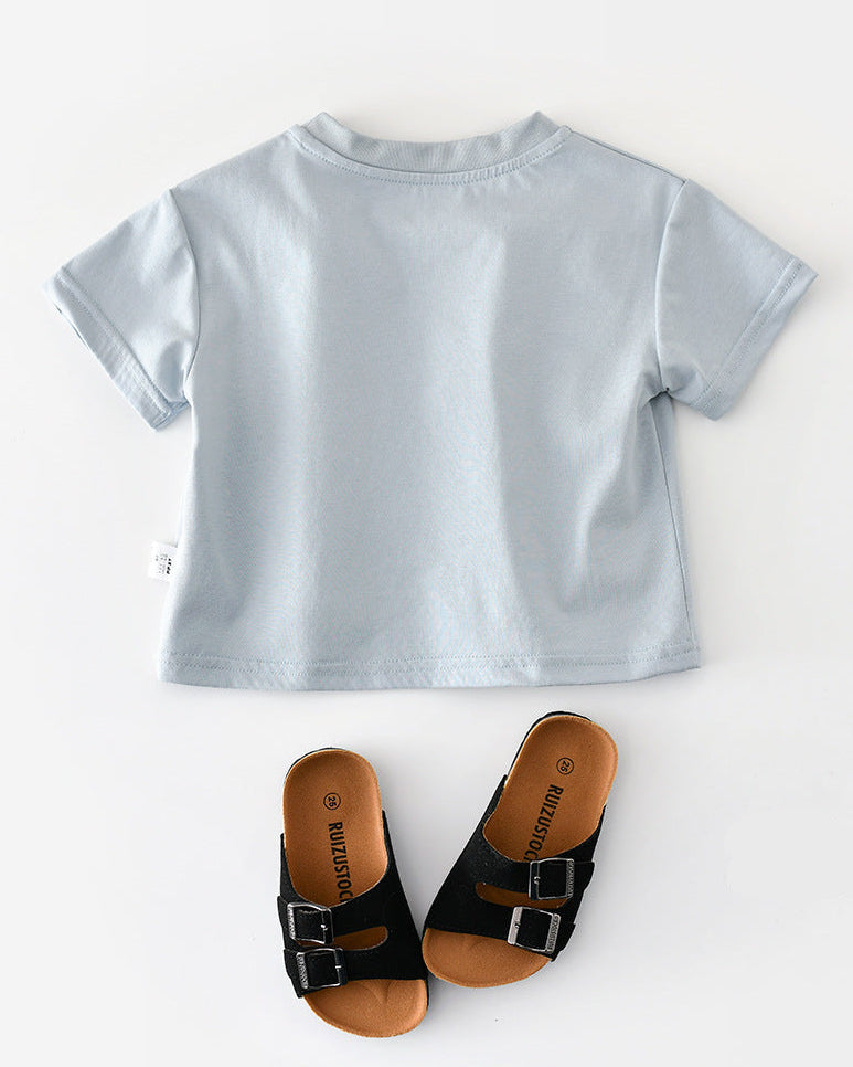 Paw Letter Baby Short Sleeve Tee