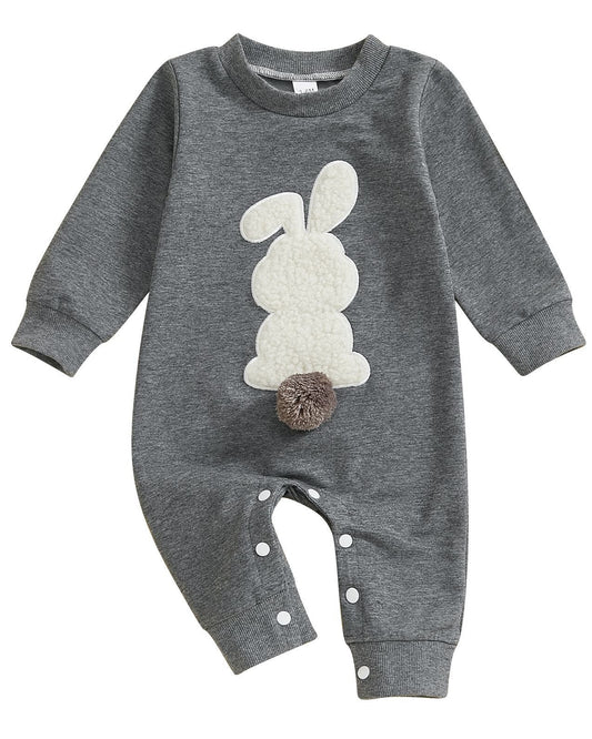 Rabbit Ball Decor Long Sleeve Baby Jumpsuits