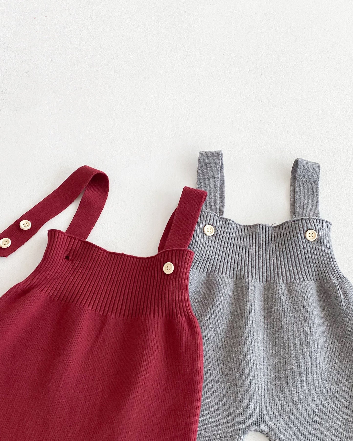 Casual Striped Knitted Baby Cardigan Jumpsuits Set