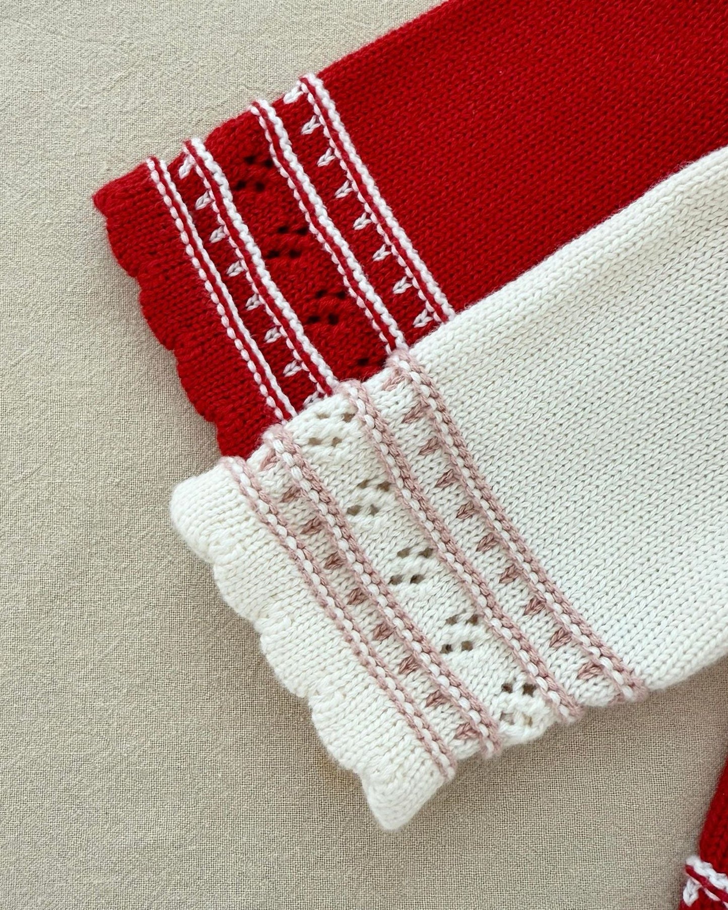 Sweet Hollowed-out Bow Decor Knitted Baby Dress