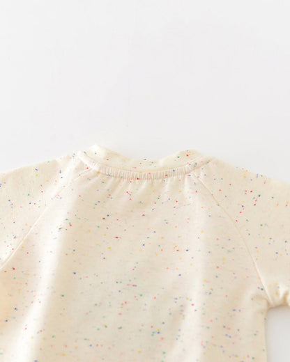2pcs Colorful Dot Cloud Decor Baby Tee&Pants Set