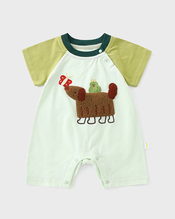 Cooling Animal Short Sleeve Baby Jumpsuits