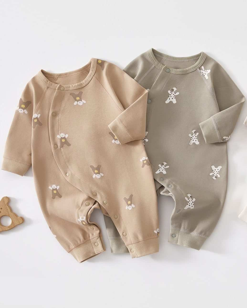 Cotton Bear Giraffe Baby Jumpsuits Pajama