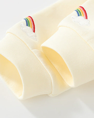 Circus Pattern Dot Collar Long Sleeve Baby Jumpsuits