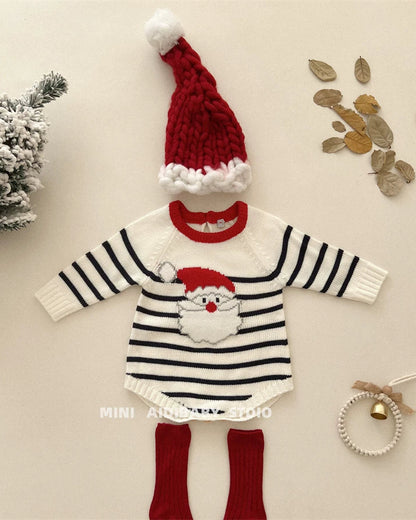 Santa Knitted Baby Sweater Jumpsuits Romper