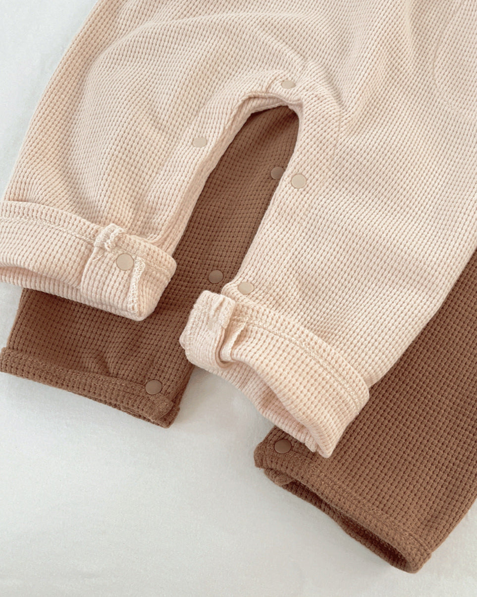 Bear Head Hooded Long Sleeve Baby Jumpsuits