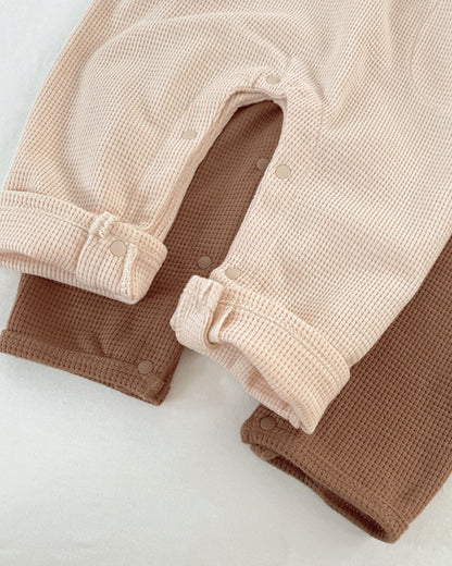 Bear Head Hooded Long Sleeve Baby Jumpsuits