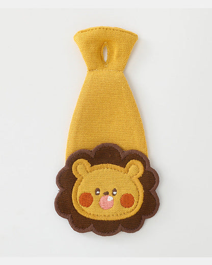 Lion Pattern Tie Baby Long Sleeve Jumpsuits