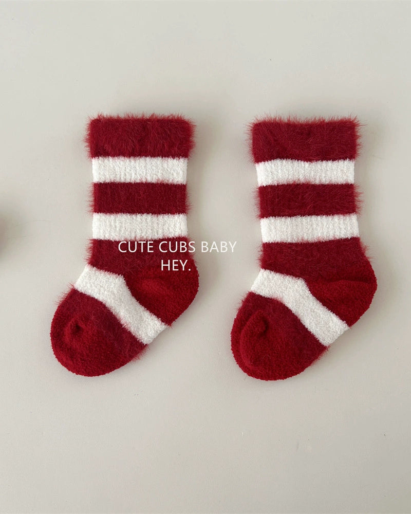 Knitted Tree Pattern Red Baby Romper