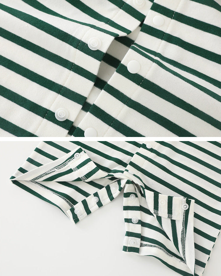 Tree Star Striped Baby Jumpsuits/2pcs Set