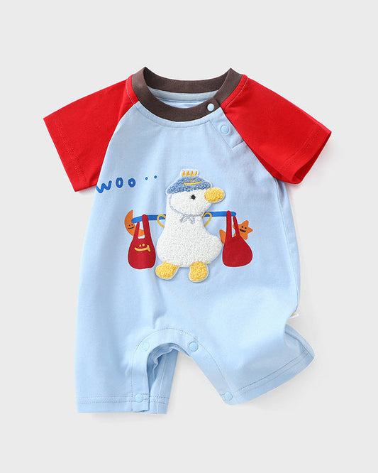 Cooling Animal Short Sleeve Baby Jumpsuits