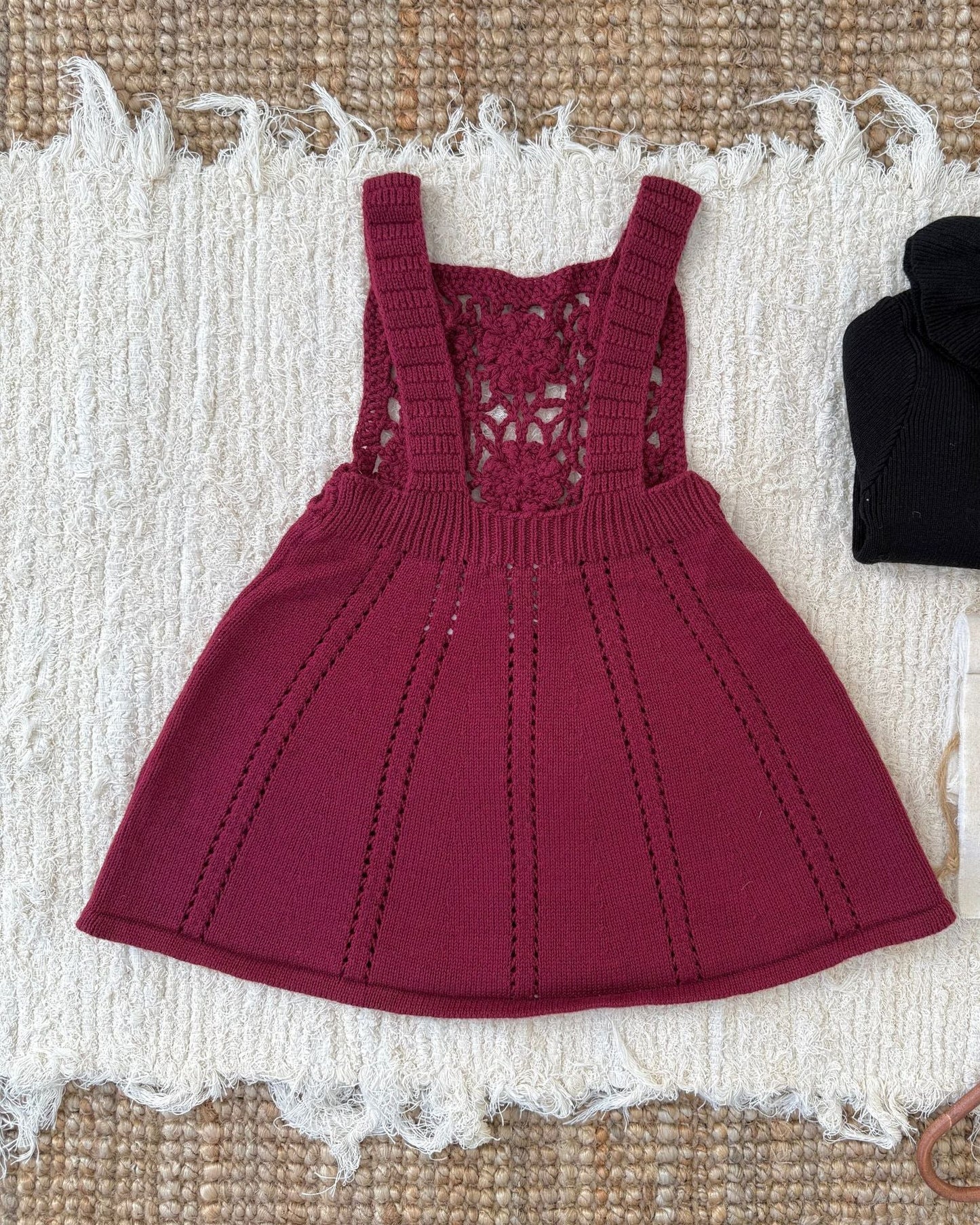 Crochet Knitted Sleeveless Baby Dress