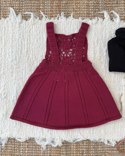 Crochet Knitted Sleeveless Baby Dress