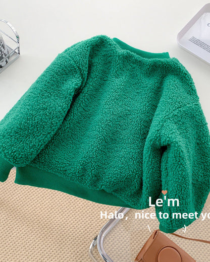 Christmas Pattern Fleece Baby Hoodie