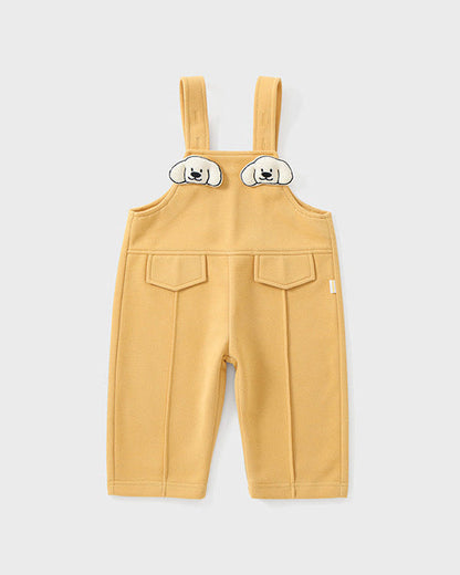 Cartoon Puppy Decor Baby Overalls