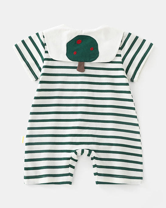 Tree Star Striped Baby Jumpsuits/2pcs Set