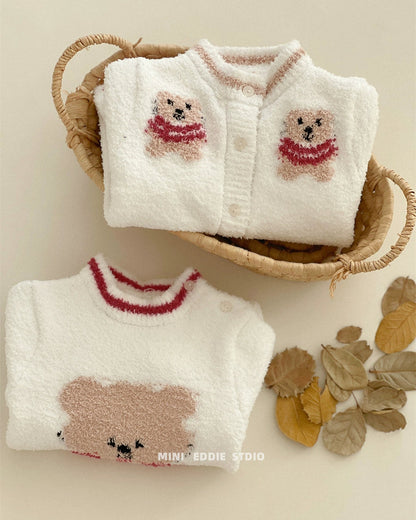 Bear Head Fleece Warm Soft Baby Pajama