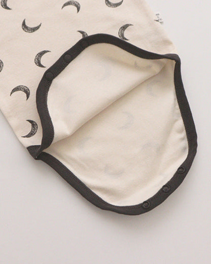 Star Moon Cotton Long Sleeve Baby Romper Pants Hat