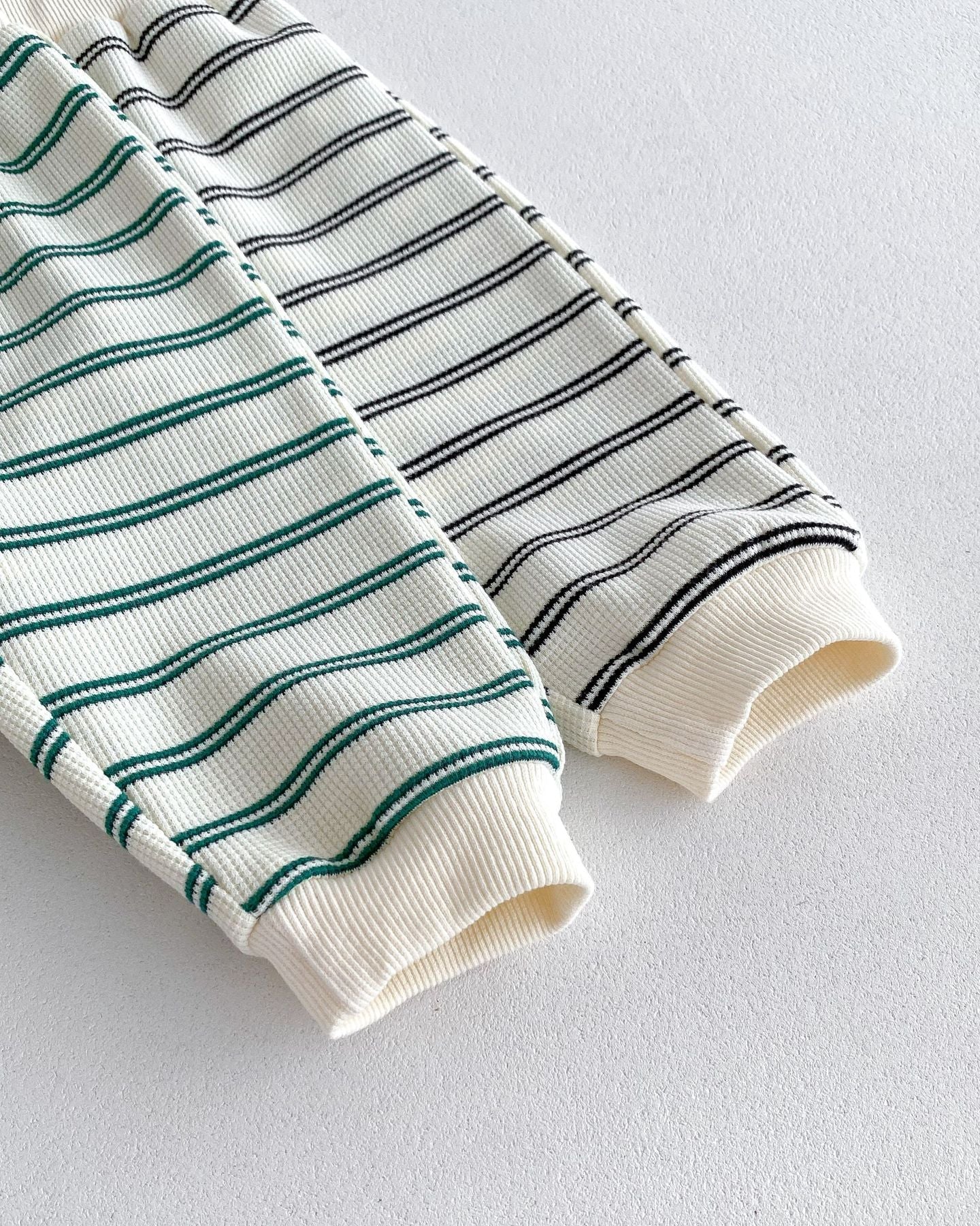 Casual Striped Bear Baby Hoodie Pants 2pcs Set